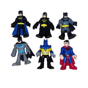 DC Mini Figures are pint-sized action figures Lot of 6 imaginex Toys Collectible